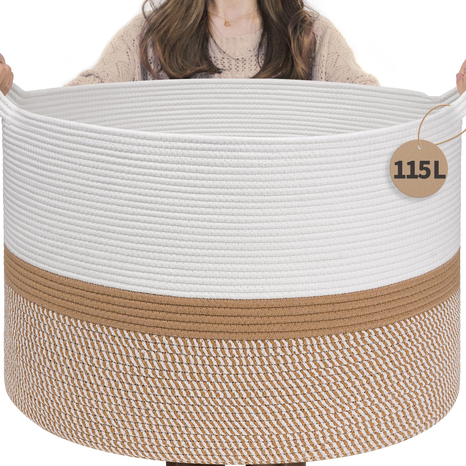 INDRESSME 115L Blanket Basket