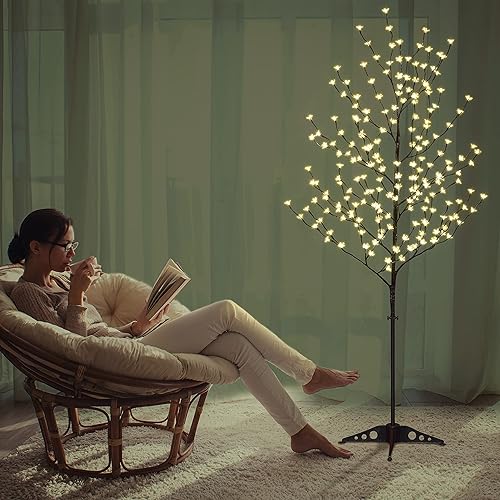 Miniatura 3 de Árbol de cerezo de 6.5 pies y 750 luces LED de Navidad