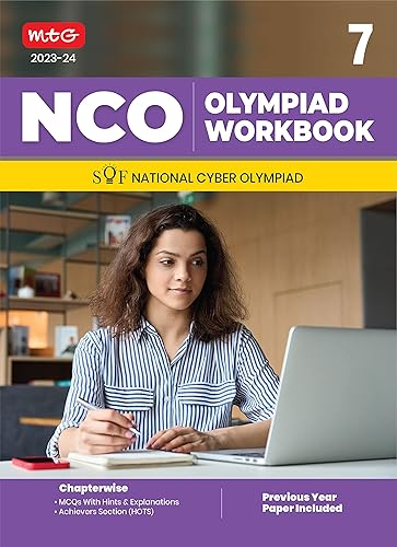 MTG National Cyber Olympiad (NCO) Workbook for Class 7 - Quick Recap, MCQs, Previous Years Solved Paper and Achievers Section - SOF NCO Olympiad Preparation Books For 2023-2024 Exam