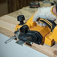 Vista 9 de Cepilladora manual inalámbrica compatible con batería Dewalt de 20 V MAX (solo herramienta), motor sin escobillas de 16000 RPM, cepilladora