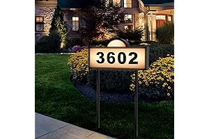 Solar Address Signs for Yard: Light Up Your Address with Style