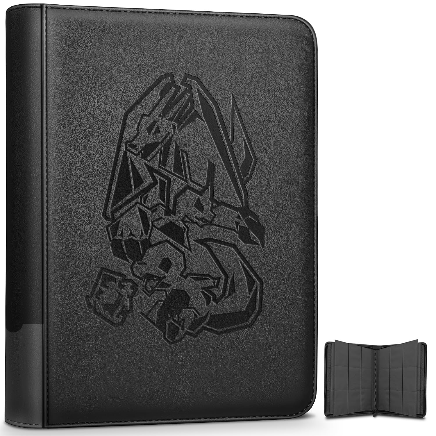 Pokemon Card Binder, 9 Pocket 540 Cards Trading Cards Games Collection Holder Book Folder with Side Load Sleeves (Black, 35.1 x 25.4 x 4.1 cm)