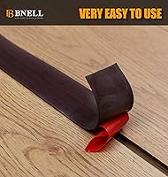 Vista 28 de Bnell Tira de transición de suelo, tiras autoadhesivas para suelos laminados, tira divisora plana de vinilo para el suelo para unir huecos del suelo