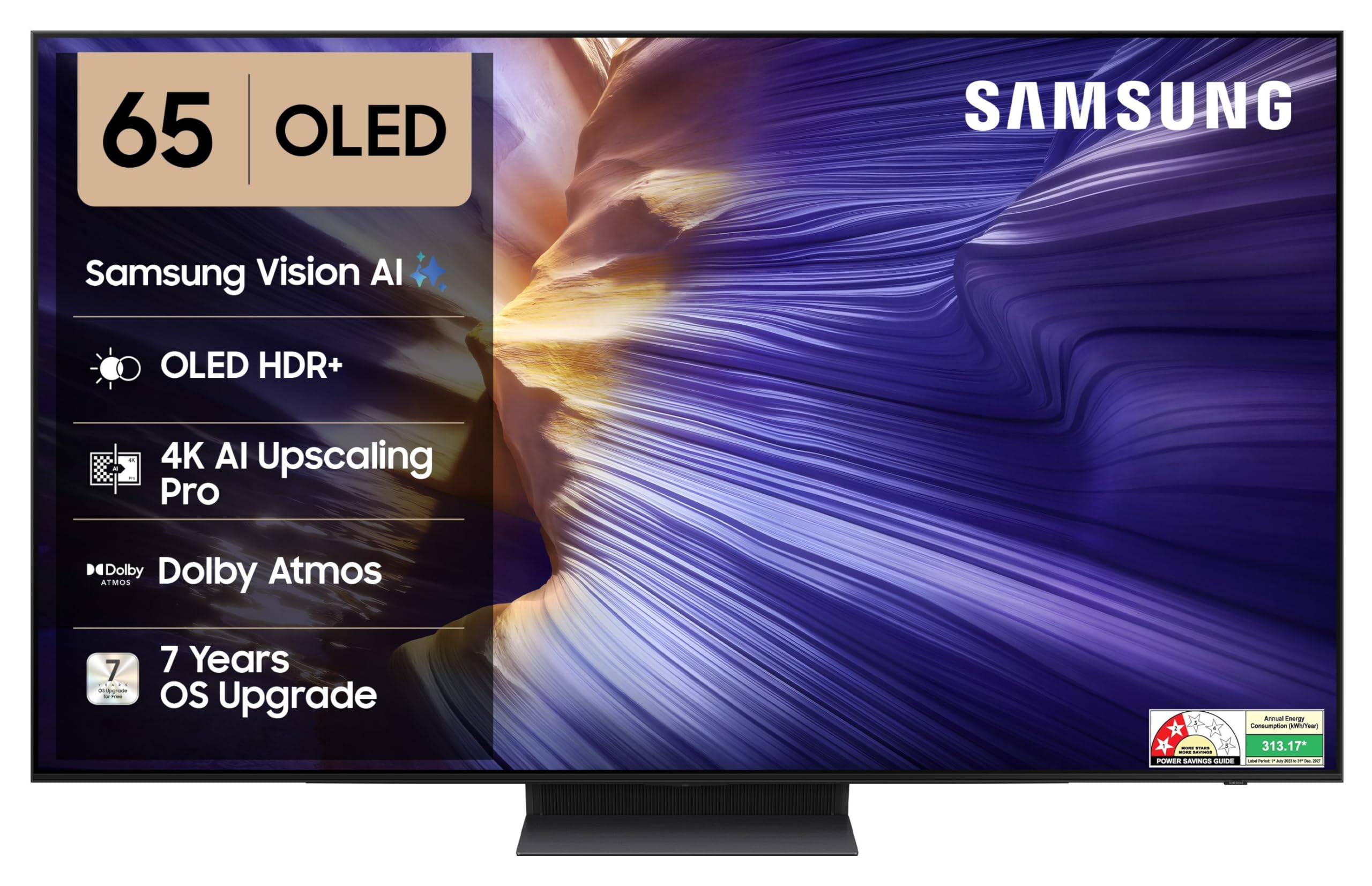 Samsung 163 cm (65 inches) 4K Ultra HD Smart OLED TV QA65S90FAELXL (Graphite Black)-image-6