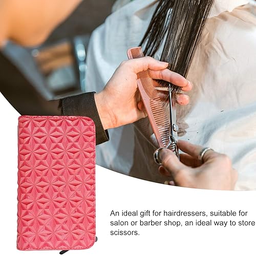 Miniatura 8 de Estuche para peluquero, funda para peluquero, bolsa para peluquero, accesorios de corte de pelo para peluquería (rosa)