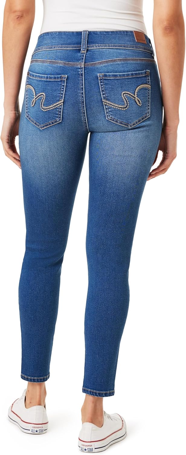 WallFlower Women’s Ultra Fit Mid-Rise Insta Soft Denim Juniors Jeans (Also Available in Plus Sizes)