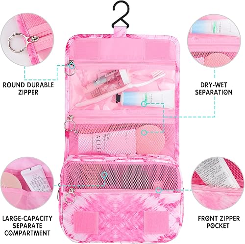 Miniatura 96 de Neceser colgante para niñas, neceser de viaje para niñas pequeñas, neceser de maquillaje cosmético impermeable, bolsa de lavado para niños pequeños