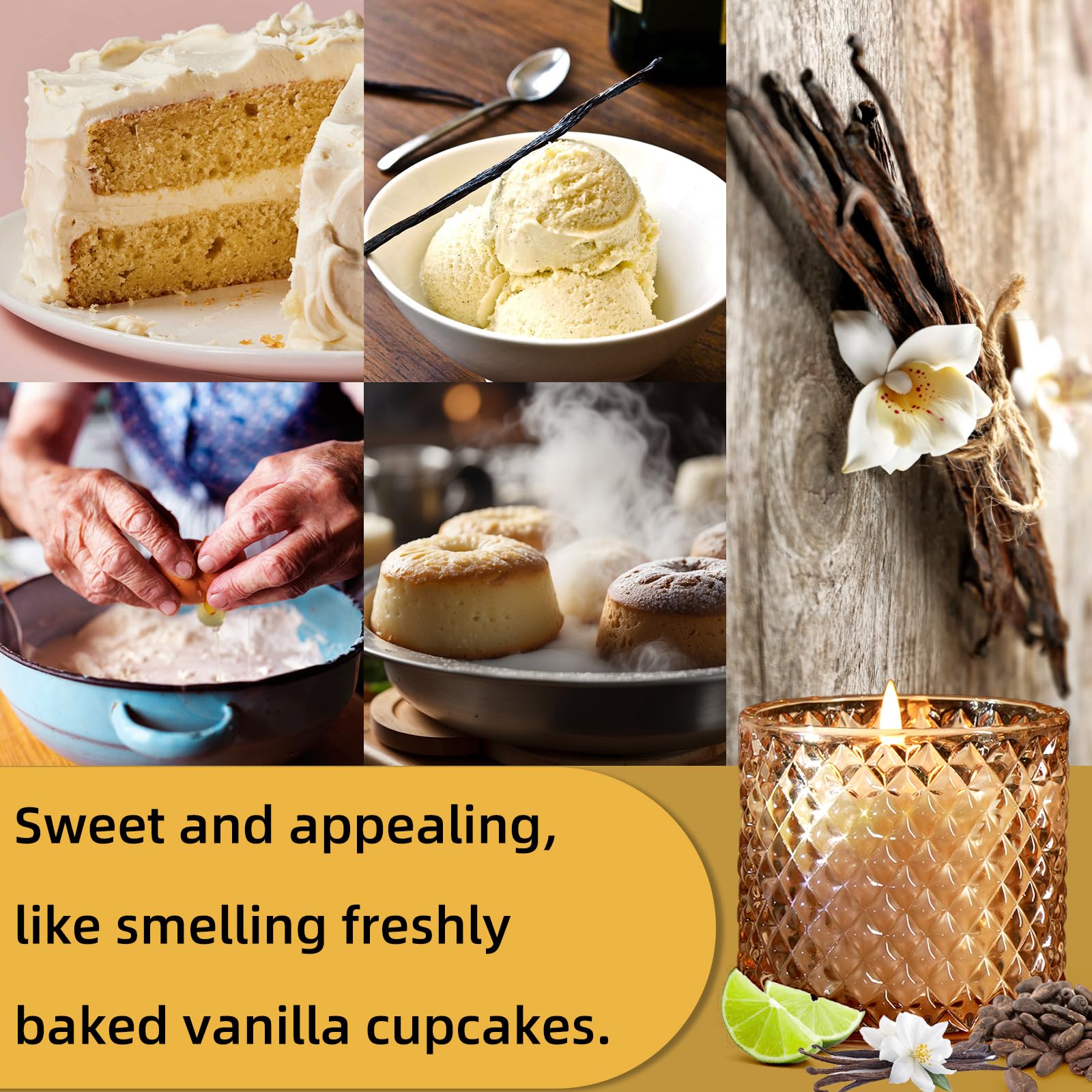 Yankee Candle Candela profumata | Candela giara grande Cupcake alla vaniglia | Candele a lunga