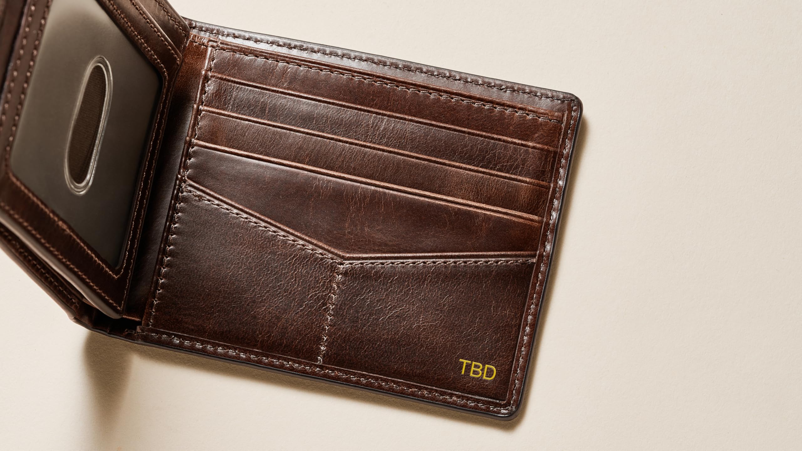 Fossil Men's Derrick RFID-Blocking Leather Bifold Wallet with Flip ID Window for Men