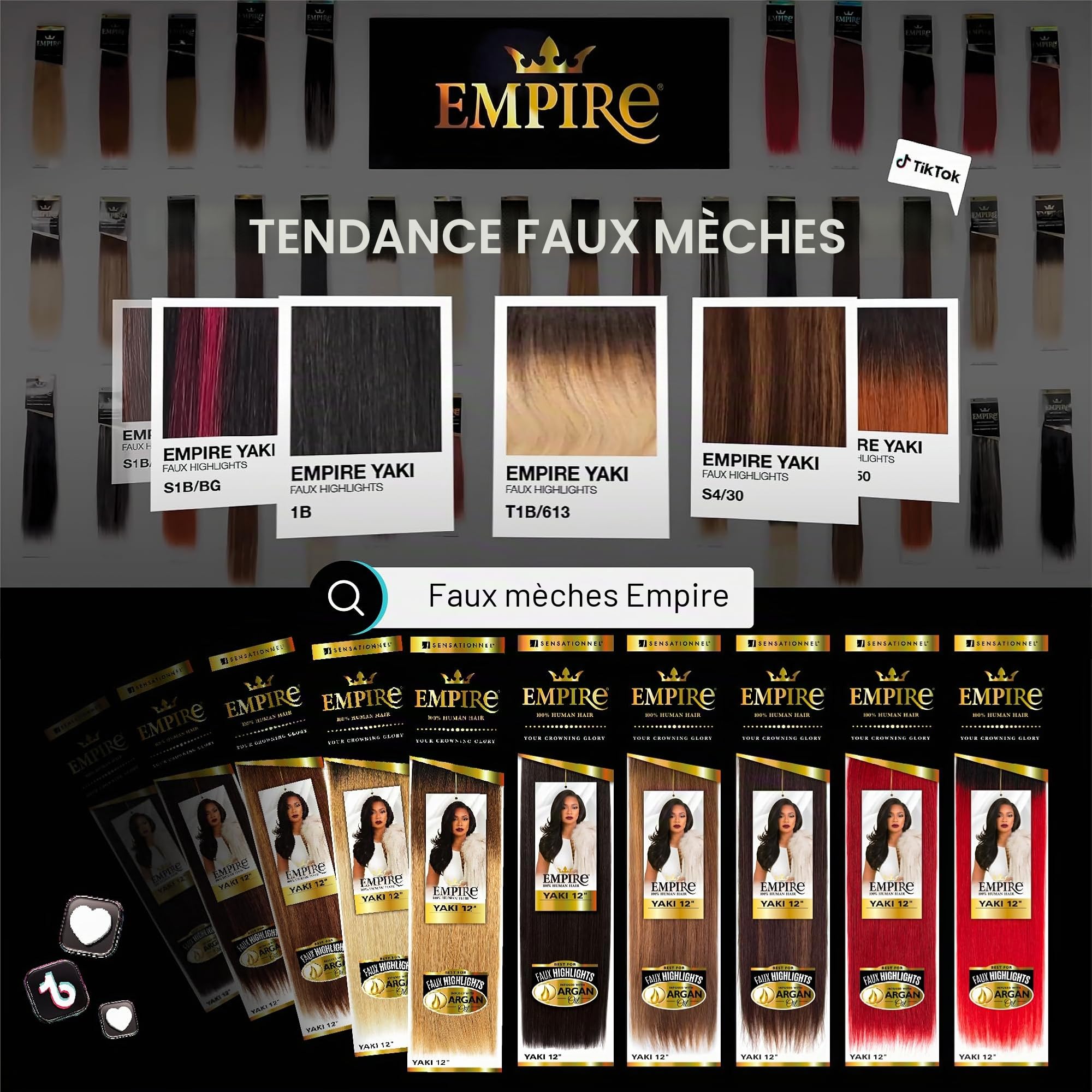Sensationnel Empire Tissage de cheveux humains – Yaki