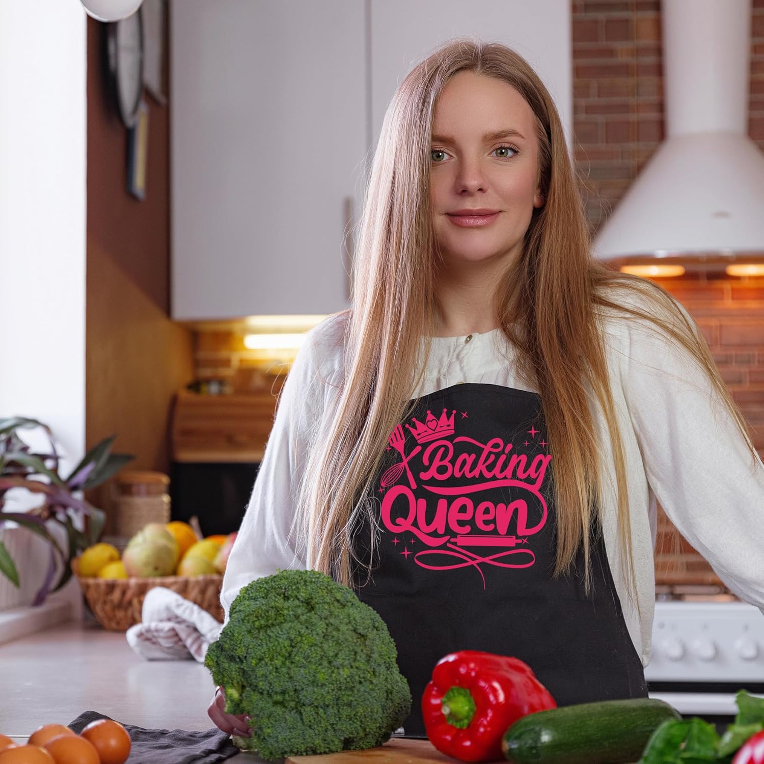 Baking Aprons with Pocket for Women, Mothers Day Christmas Birthday Gifts, Perfect for Cooking Gardening Baking - Image 5