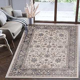 Mazovia Orientalisch Teppich - Traditioneller Teppich für Wohnzimmer, Esszimmer - Orient Teppiche Ornament - ÖKO-TEX Wohnzimmerteppich Beige Creme Grau - 180 x 250 cm