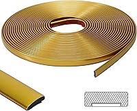 Vista 8 de Moldura para Despegar y Pegar de 9.8 Pies, Moldura de Pared Flexible Autoadhesiva para Bordes, Marcos, Ventanas, Salpicadero y Zócalos, Tira Negro