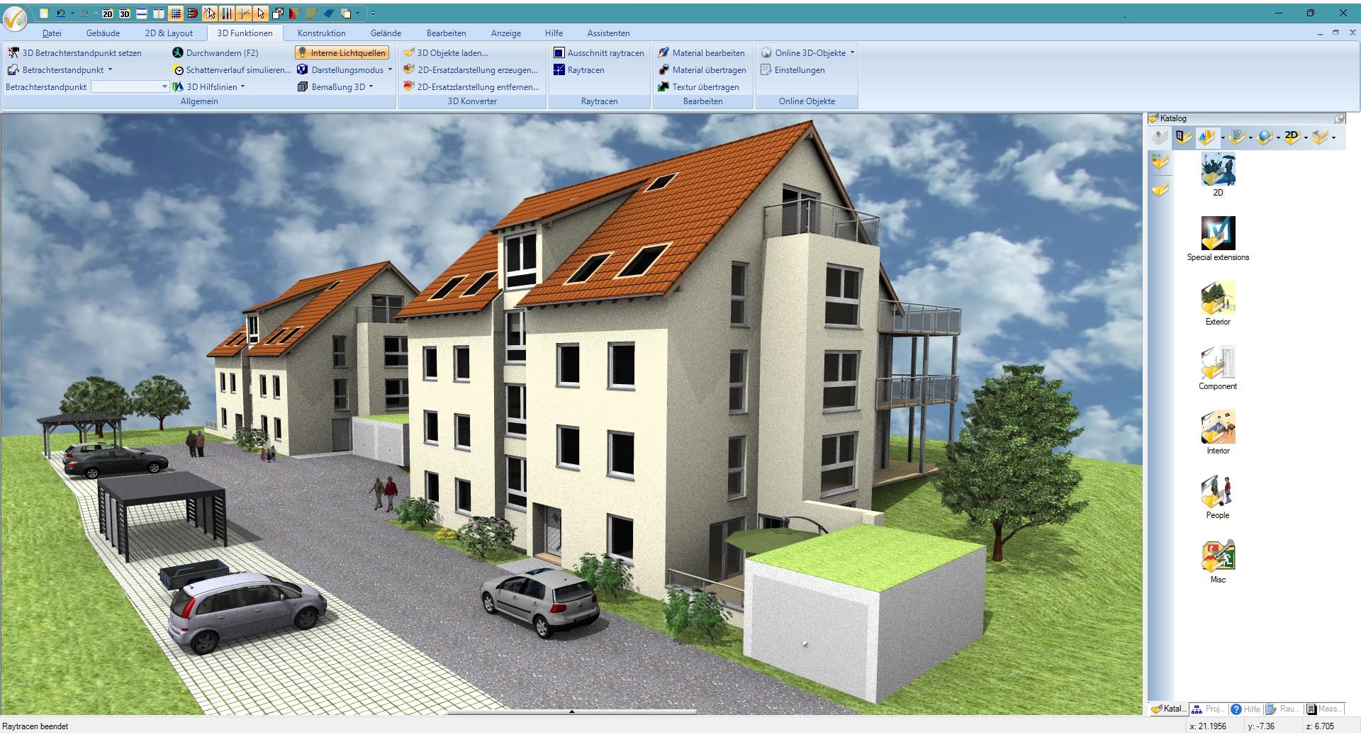 3D CAD 12 Professional - Profi-Software für Hausbau-Planung in 3D und 2D mit Elektroplanung für Win 11, 10