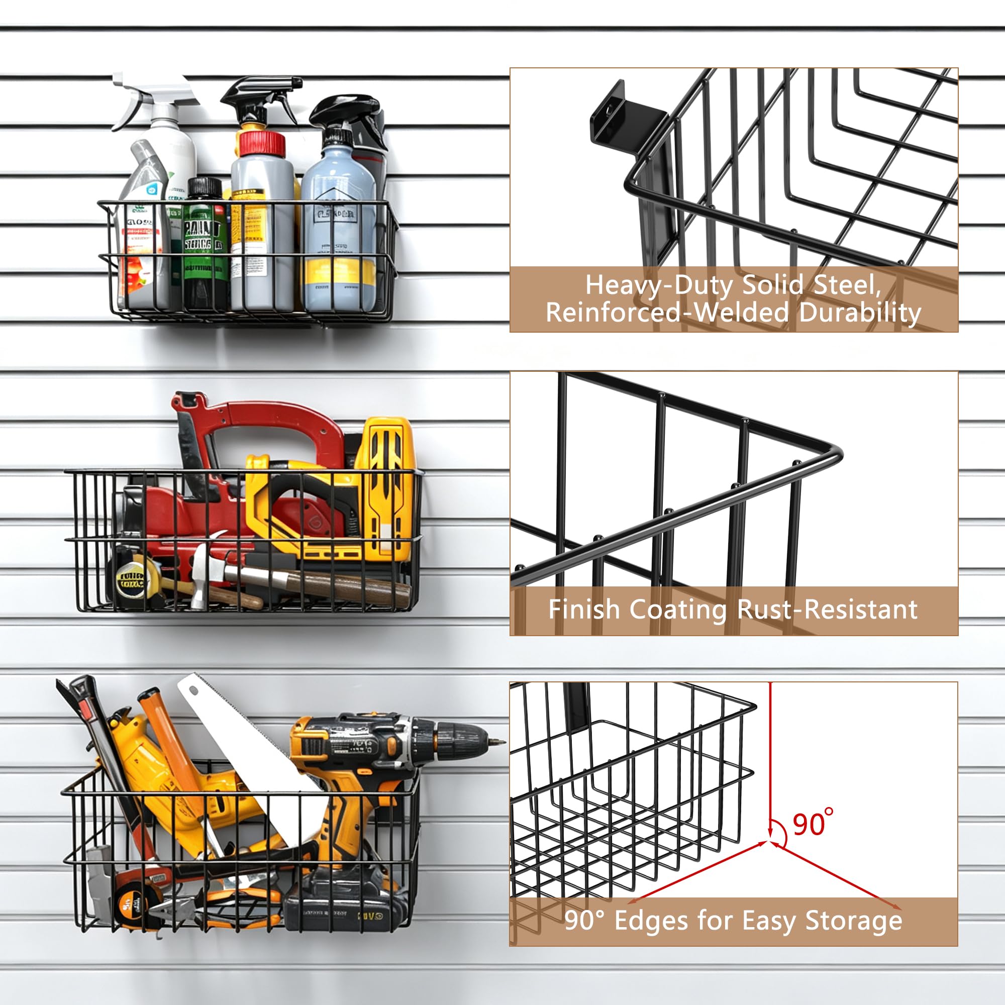 Laofeei20Stück Wandhaken Garage Haken Schwerlast Doppelhaken Multi Größe Garage Storage Hooks für Leiter Garten Fahrrad Geräte