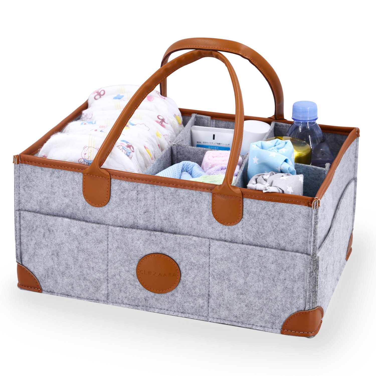 Baby Diaper Caddy Changing Table Organizer Small Basket for Diapers Baby Shower