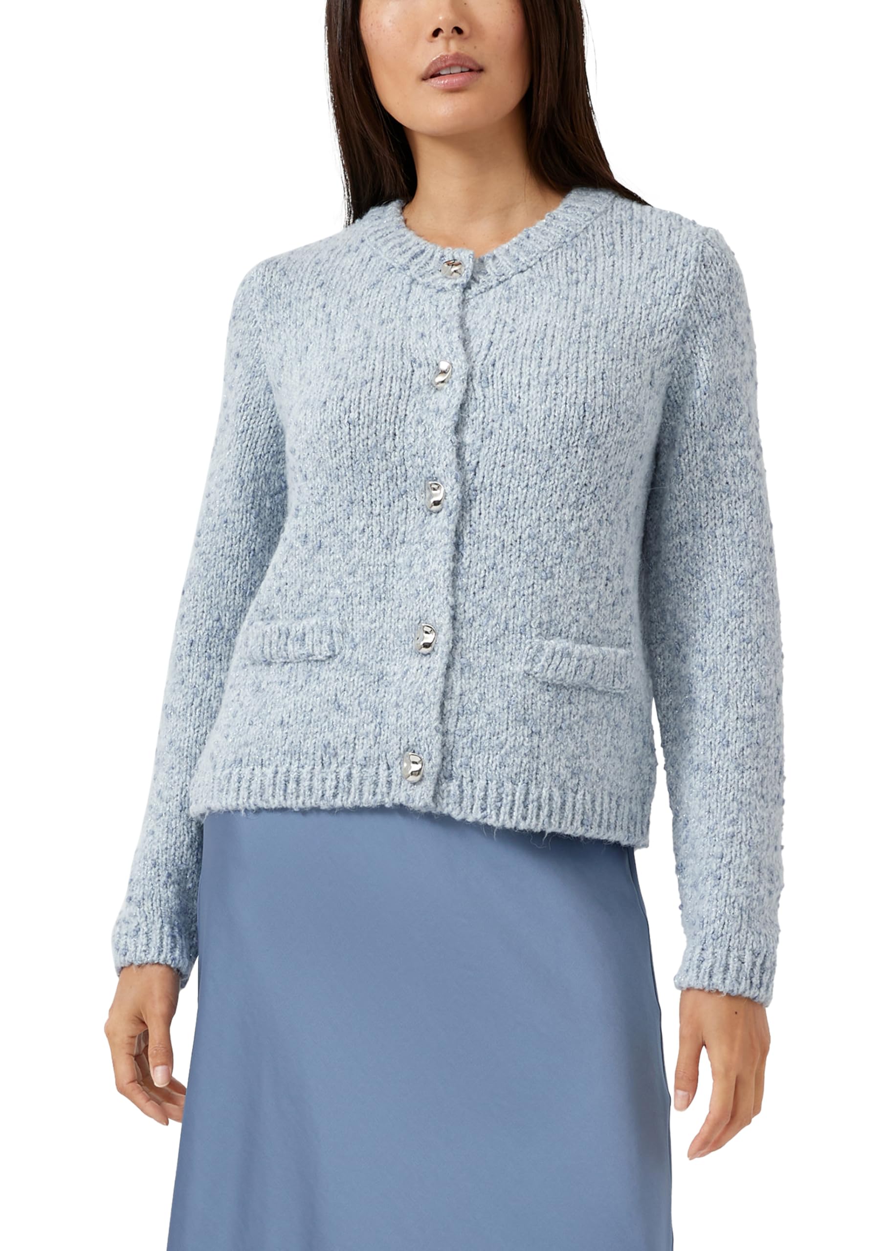 s.Oliver Strickjacke aus Alpakamix mit angedeuteten Taschen
