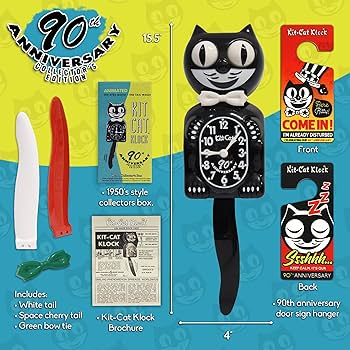 Kit Cat Klock 掛時計　猫 振り子時計 正規品 キットキャットクロック ハート キット キャット