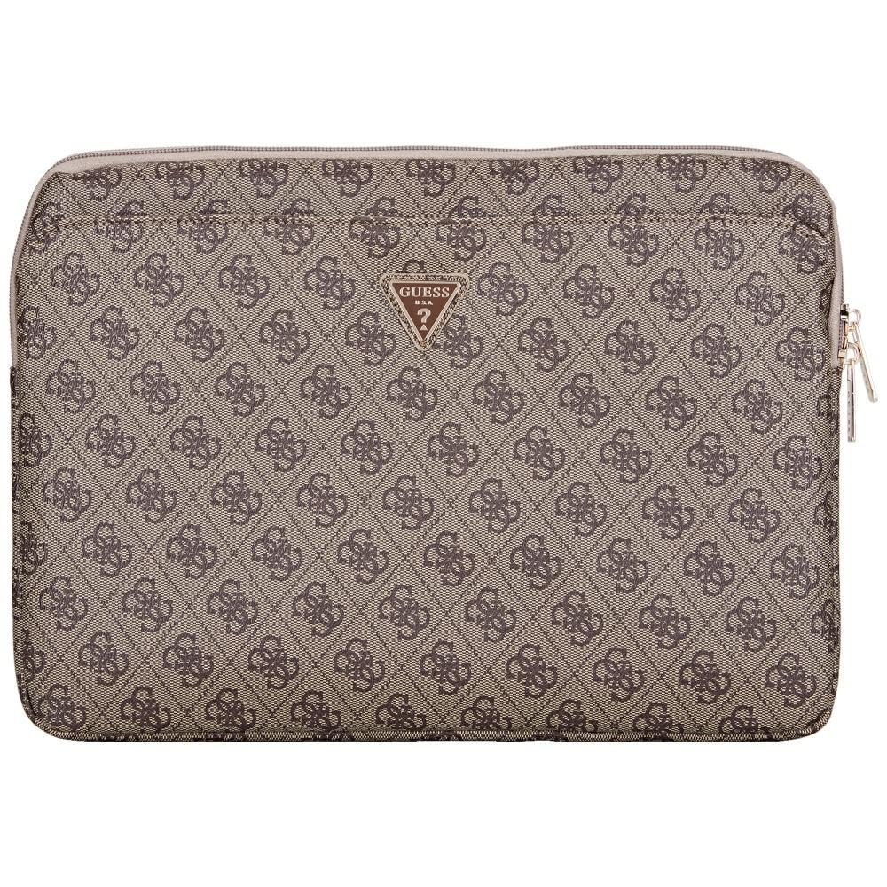 Funda Guess para portatiles de 14 ideal para oficina y universidad con bolsillo frontal marron 6