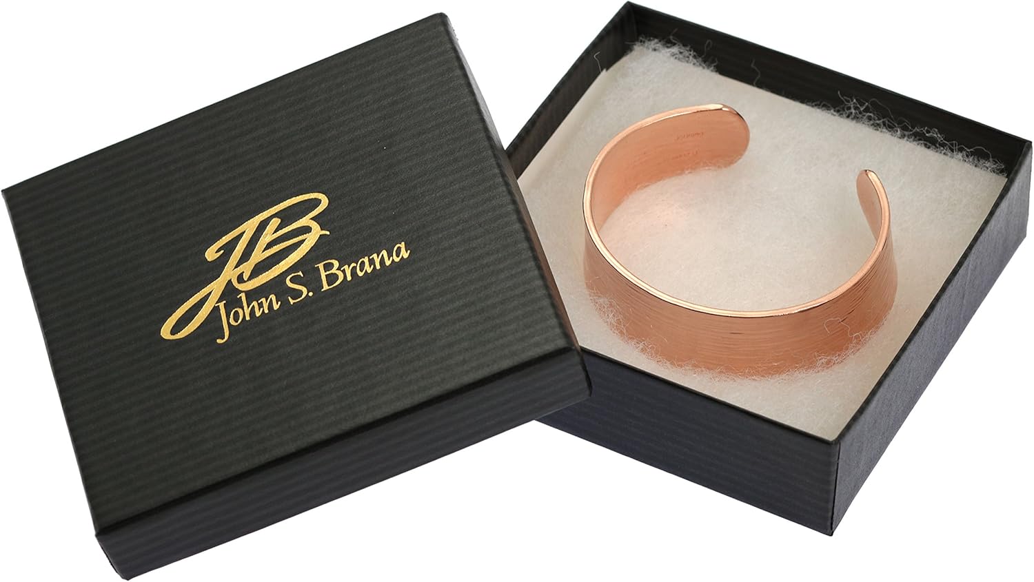 John S. Brana Chased Copper Cuff Bracelet Handmade Jewelry - 100% Solid Uncoated Copper