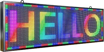 Amazon.co.jp: P10 電光掲示板-LEDサインボード、高輝度