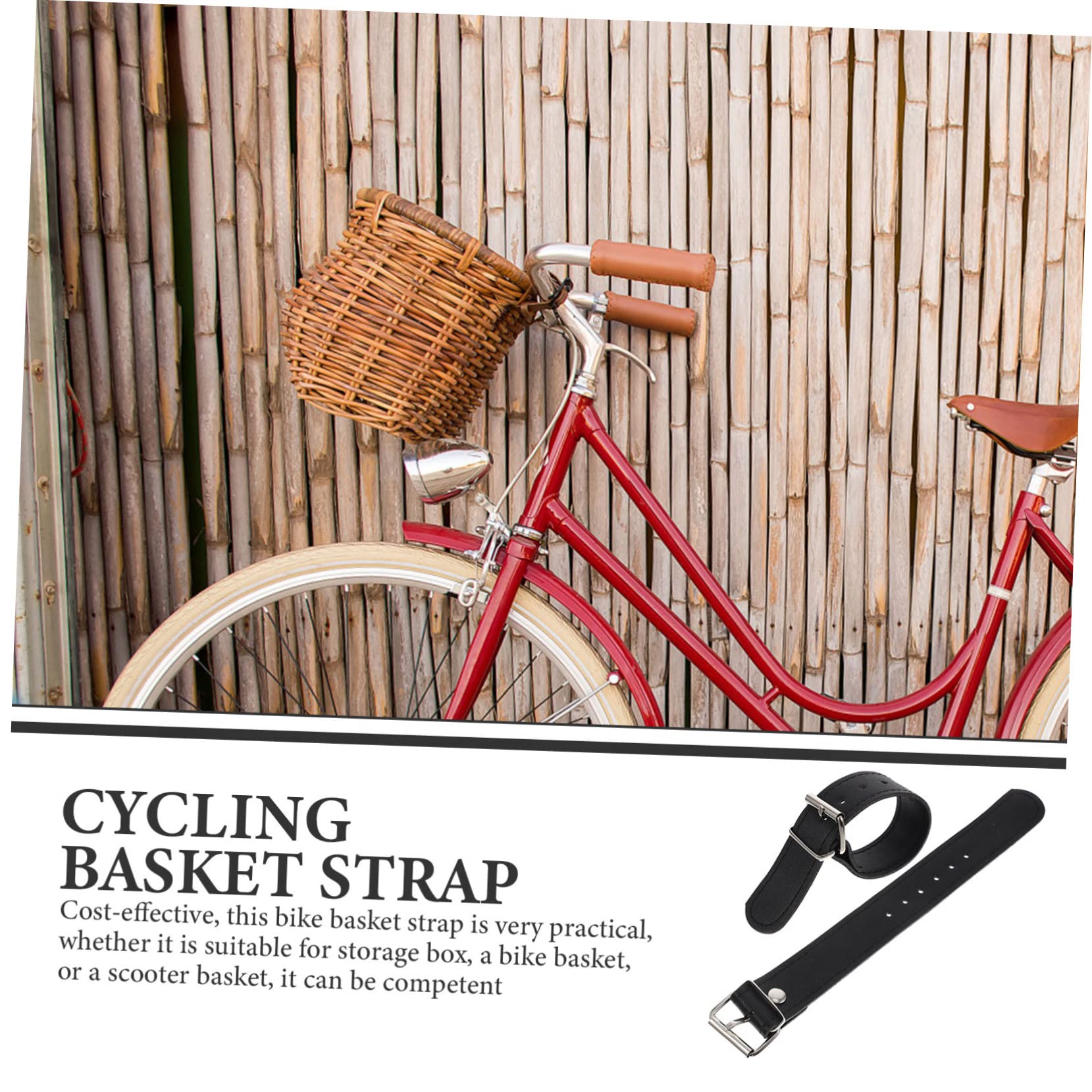 Homoyoyo 1 Pair Confidence Basket Straps Front Handlebar Basket Strap Kids Bike Basket Strap Kids Bike Basket Belt Kids Scooter Kids' Bicycles Kid Bike Part Scooter Basket Belt Bike Strap