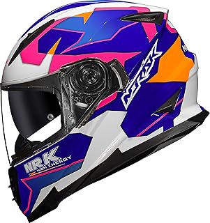 Capacete Moto Feminino Norisk Ff302 District Azul Oculos