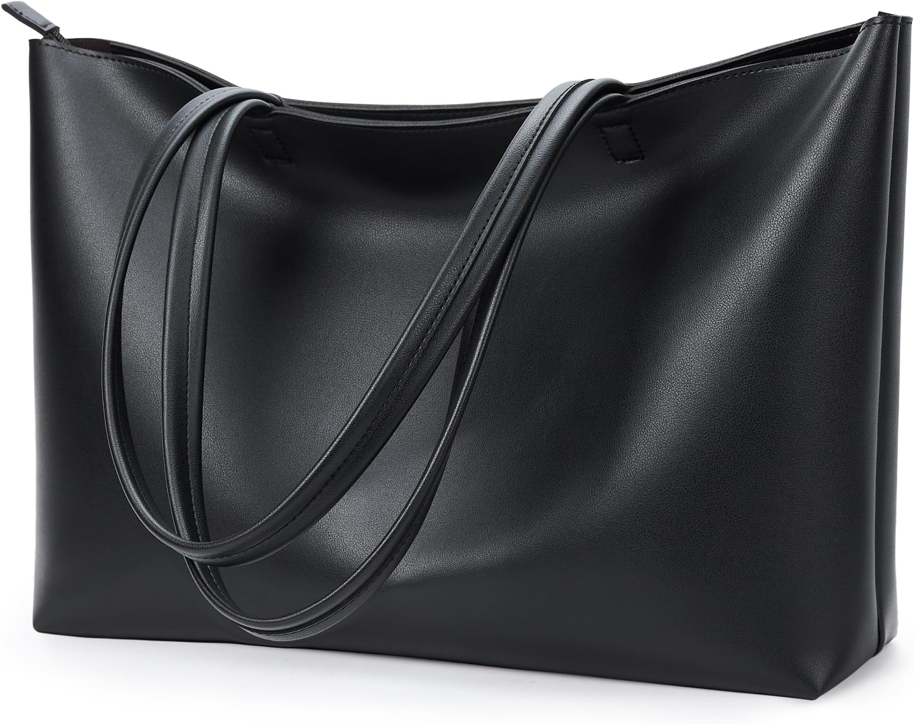 KALIDI Tote Bag Zipper Shoulder Bag Faux Leather Purses Satchel for Women Casual Handbag Work Dating College