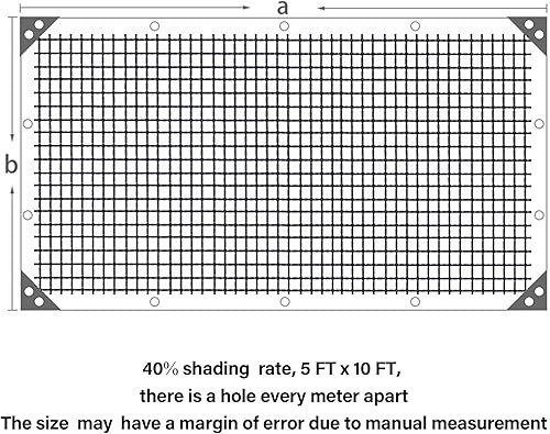 Miniatura 175 de winemana - Toldo para sombra del 90%, cubierta de sombra para perrera, resistente y duradera, lona de malla con ojales, para patio, plantas