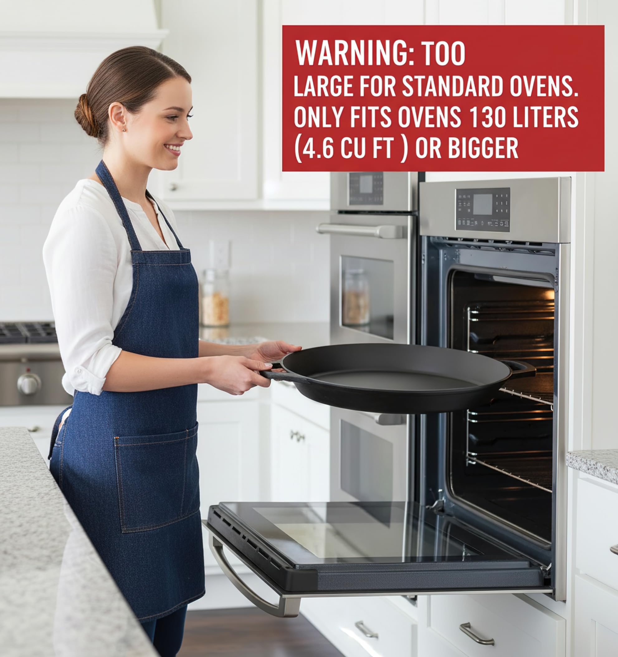 Amazon | 20インチのプレシーズニング鋳鉄スキレット - デュアル