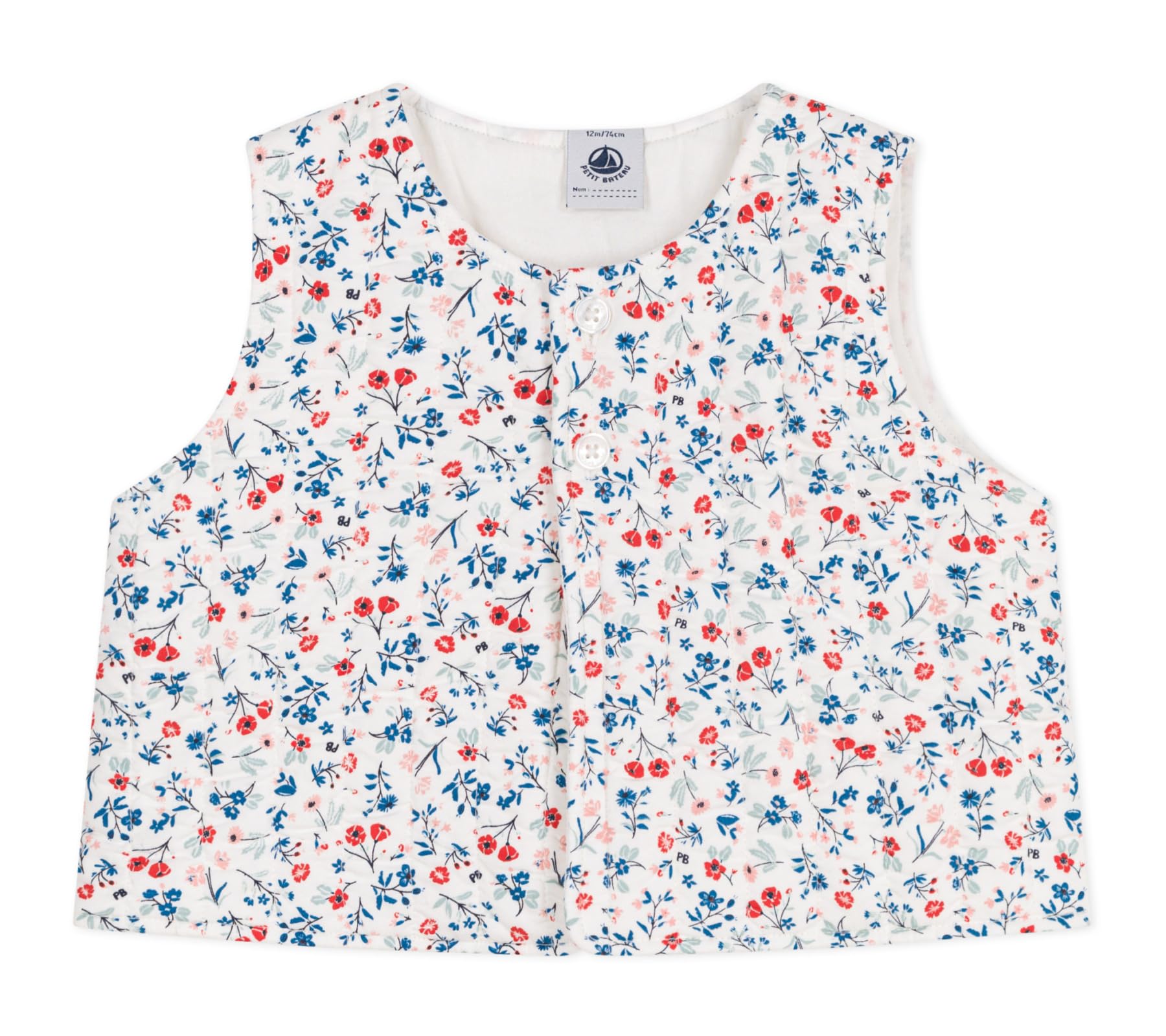 Petit Bateau Gilet sans Manches Bébé Fille