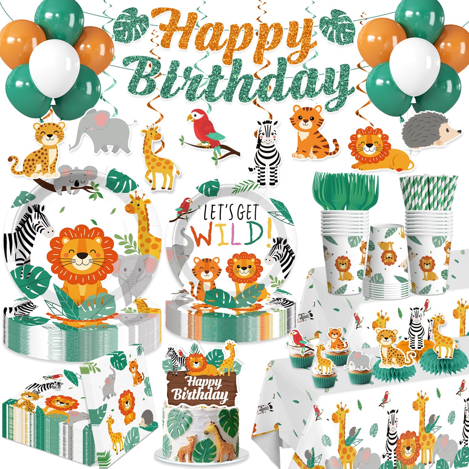 Xynic decorazioni di compleanno safari