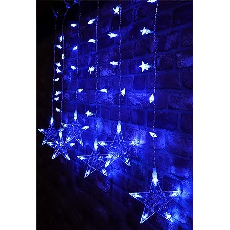 Blue star christmas lights Clearance