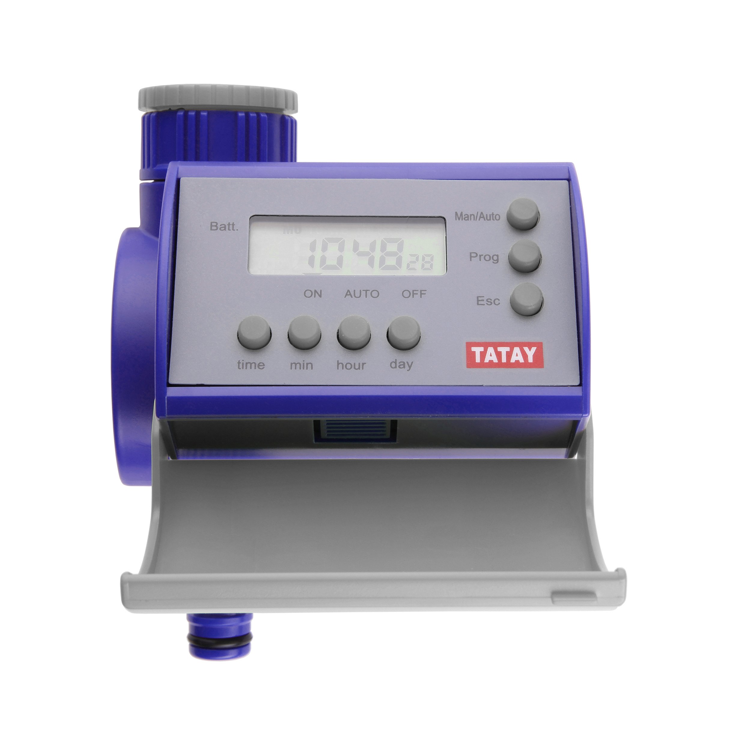 TATAY Programmatore elettronico per irrigazione TL, in plastica resistente anti UV, con collegamento diretto al rubinetto, che permette di programmare fino a 8 irrigazioni giornaliere. Uso per esterni. | Centralina Irrigazione Automatica | Funziona a Batt