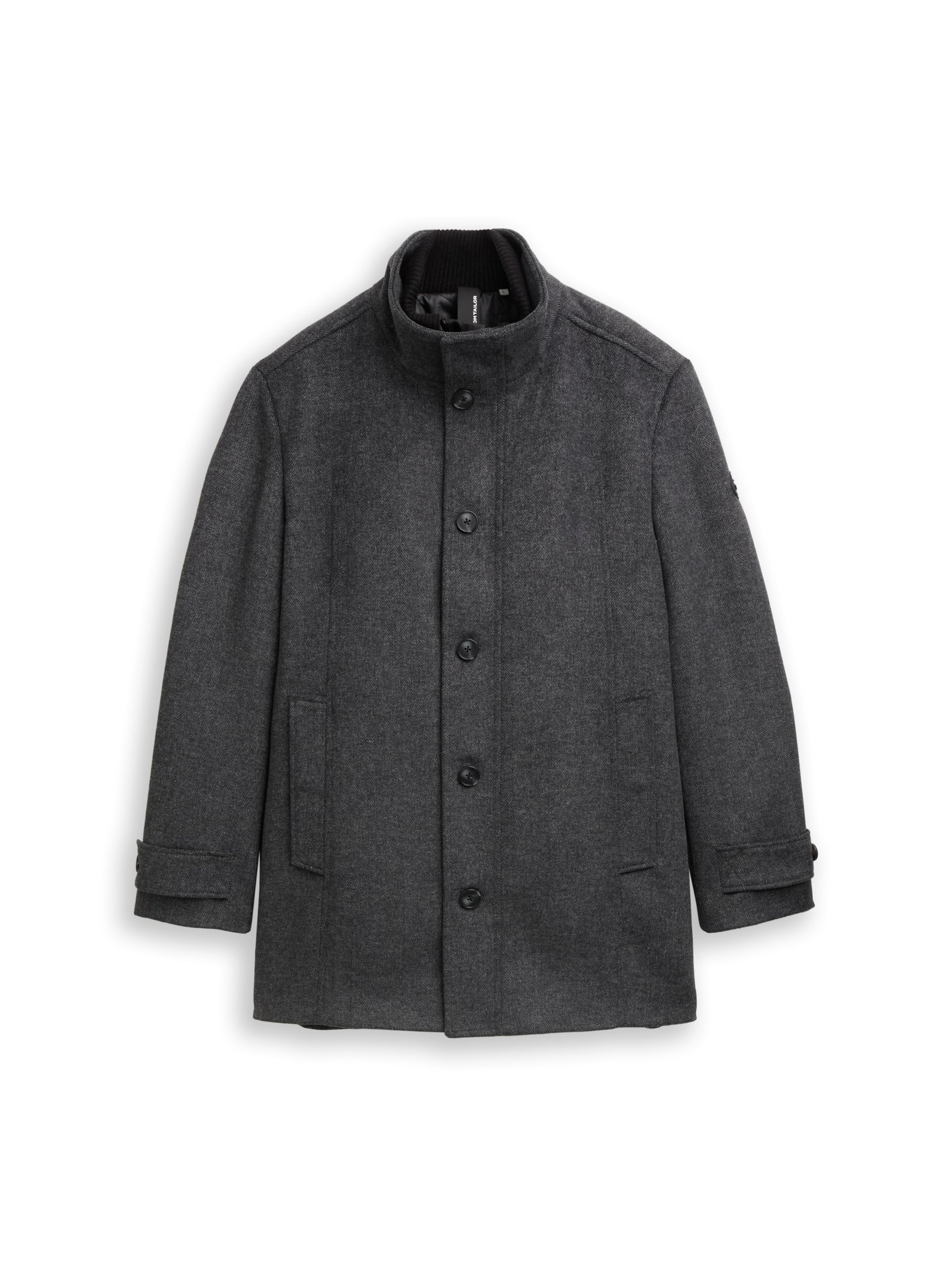 Tom Tailor Herren Wollmantel mit Innenjacke