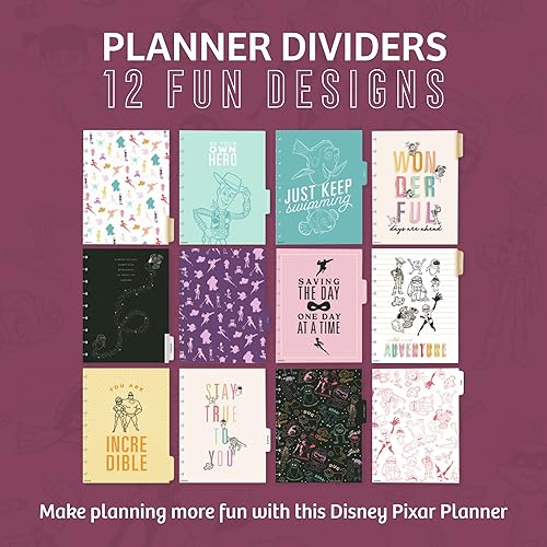 Miniatura 5 de Happy Planner - Agenda diaria de Disney Pixar 2023 para enero de 2023 a diciembre de 2023, agenda diaria, semanal y mensual de 12 meses, diseño