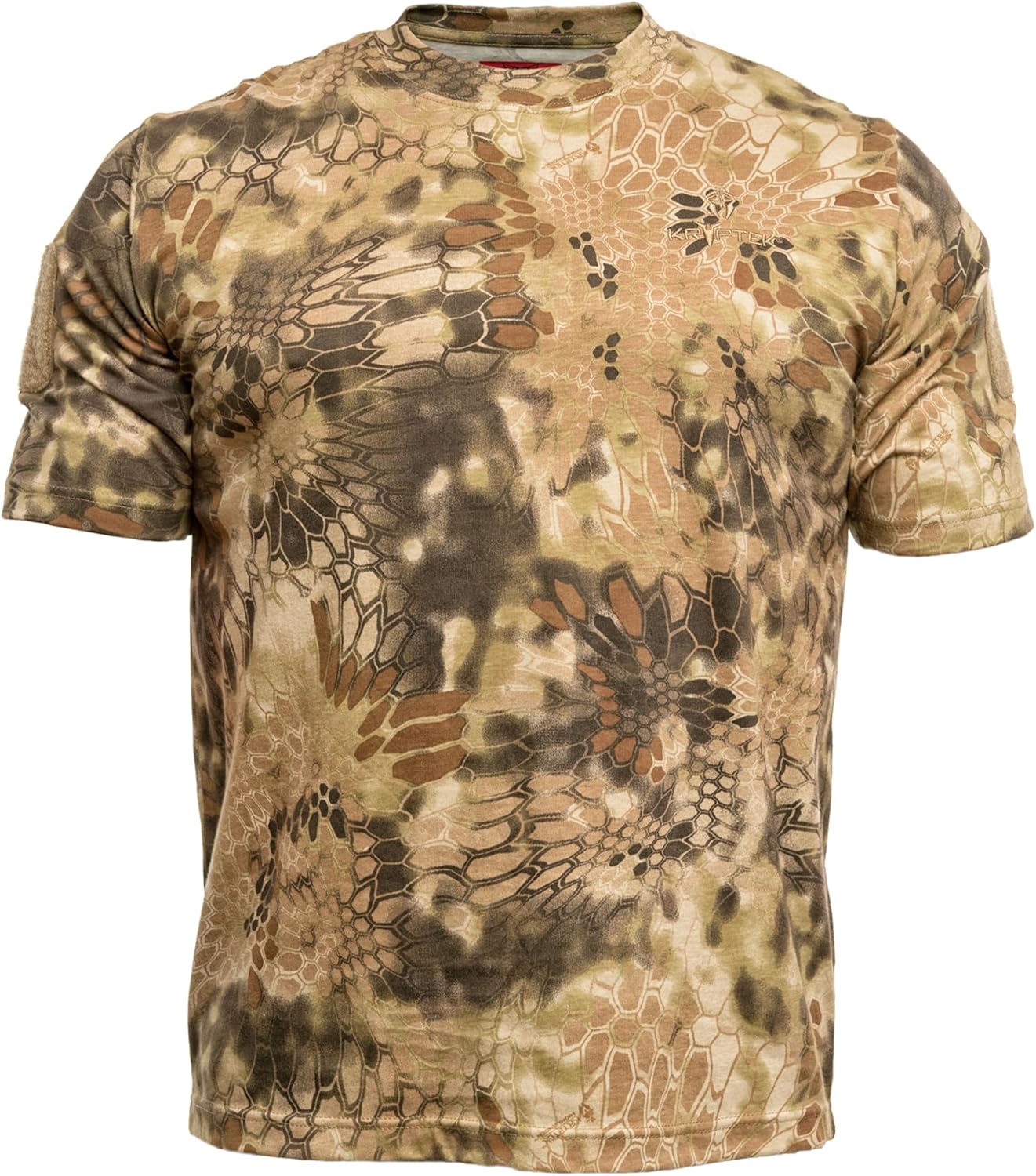 Kryptek Stalker Short Sleeve Men's Shirt - Premium Twill Cotton, 3D Camo, Ideal for Hunting, Fishing, Hiking, Relaxed Fit