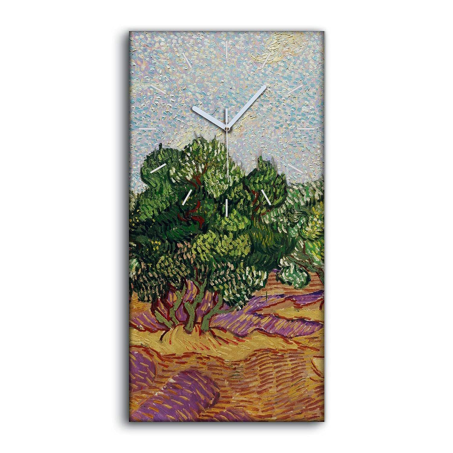 Horloge sur Toile Silencieuse sans Tic-Tac pour Chambre Lumineuse