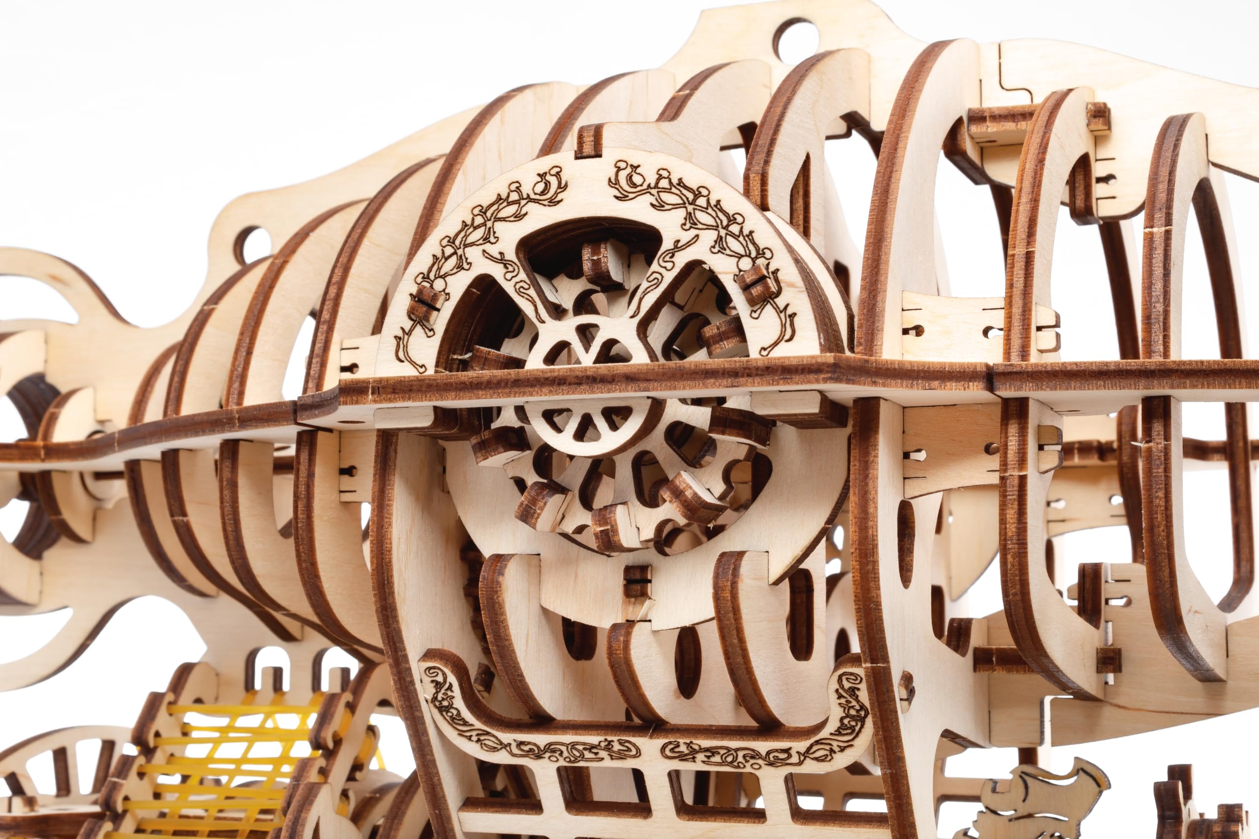 EWA Eco-Wood-Art - Drewniane puzzle 3D dla młodzieży i dorosłych – HIMMELSLORD – zestaw do samodzielnego montażu, nie wymaga kleju – 388 sztuk