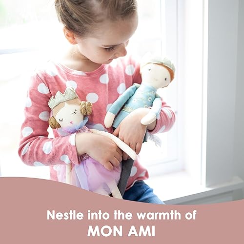 Miniatura 6 de MON AMI Magali Rainbow Princess  Muñeca de peluche suave y elegante de 15 pulgadas, uso como juguete o decoración de habitación, gran regalo para