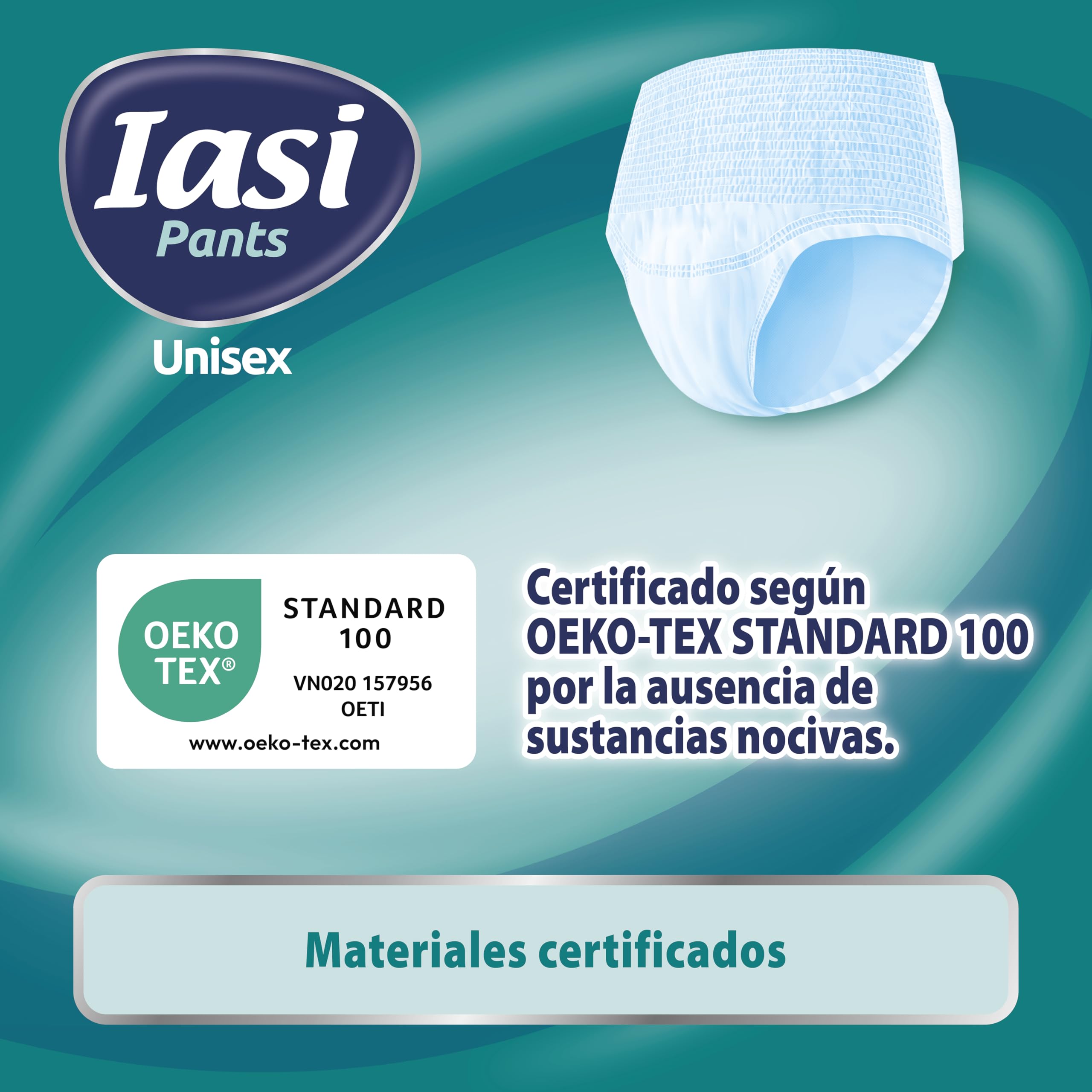 IASI Pants UNISEX Alta Protección, 10 Bragas Absorbentes Desechables, Absorción EXTRA, Talla XXL, 10 Unidades