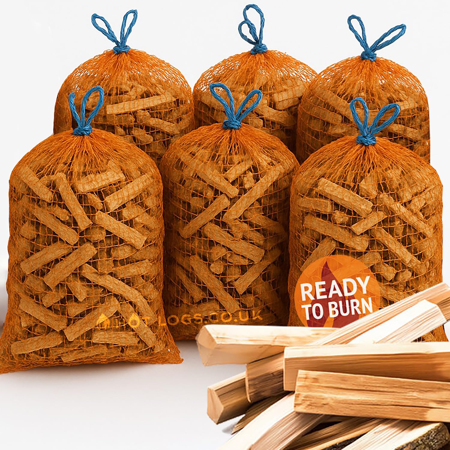 15KG Kiln Dried Kindling Wood - Large Box, Natural Firelighters For Woodburning Stove, Log Burner, Open Fire Pit, Camping BBQ Pizza Oven. Fire Starters Ready To Burn (15kg)