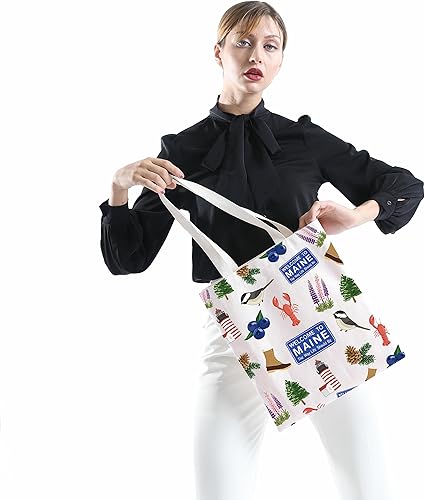 Miniatura 5 de Regalo del estado de Maine para los amantes de Maine Maine regalo de viaje Maine Tote Bag Bienvenido a Maine Regalo de mudanza a Maine