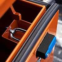 Vista 8 de PACLOCK Candado de la serie Job-Box Lock, compre American Act obediente, aluminio anodizado plateado, cilindro de 6 pines de alta seguridad, un