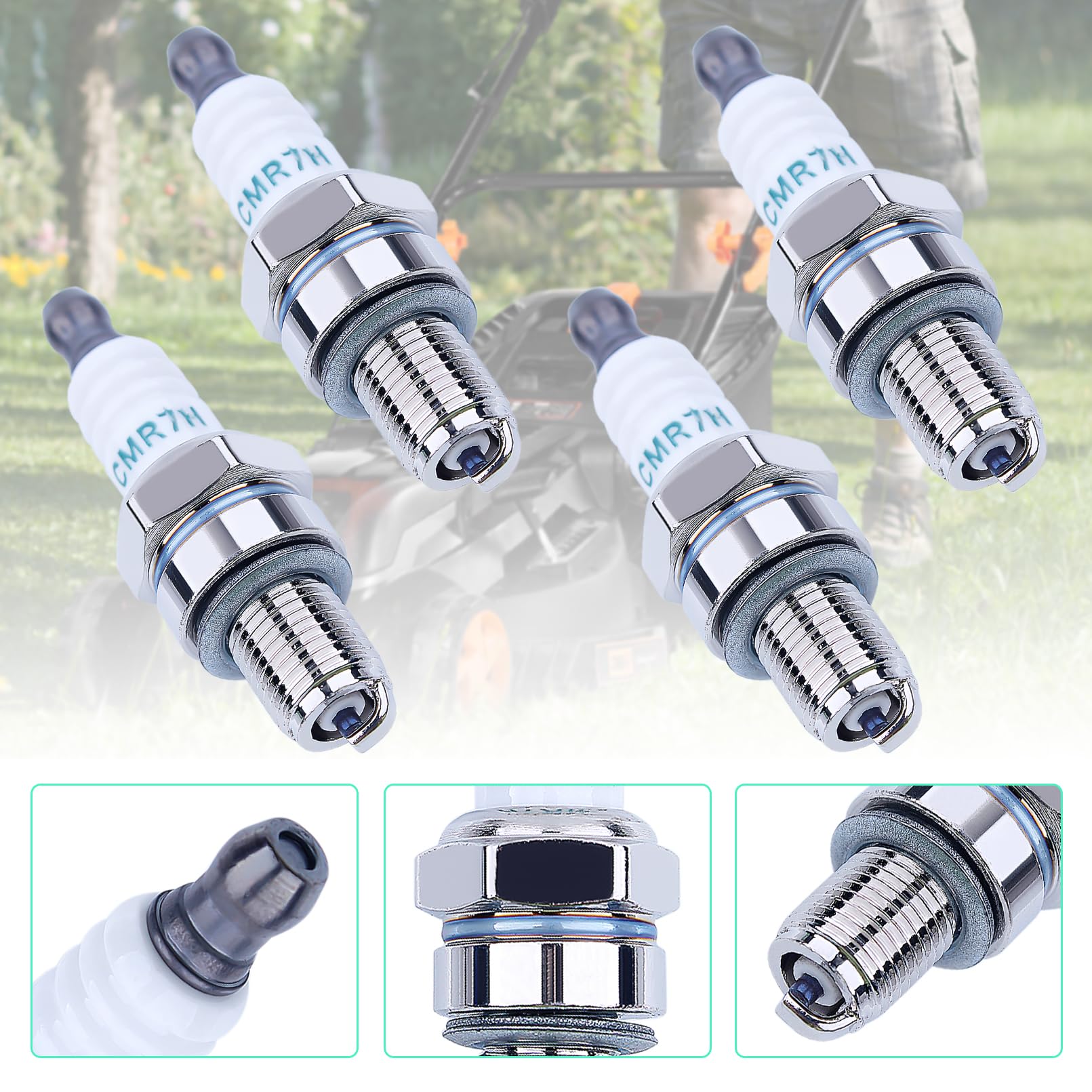 Amazon.com : 4 Pack CMR7H Spark Plugs, Spark Plug for Shindaiwa