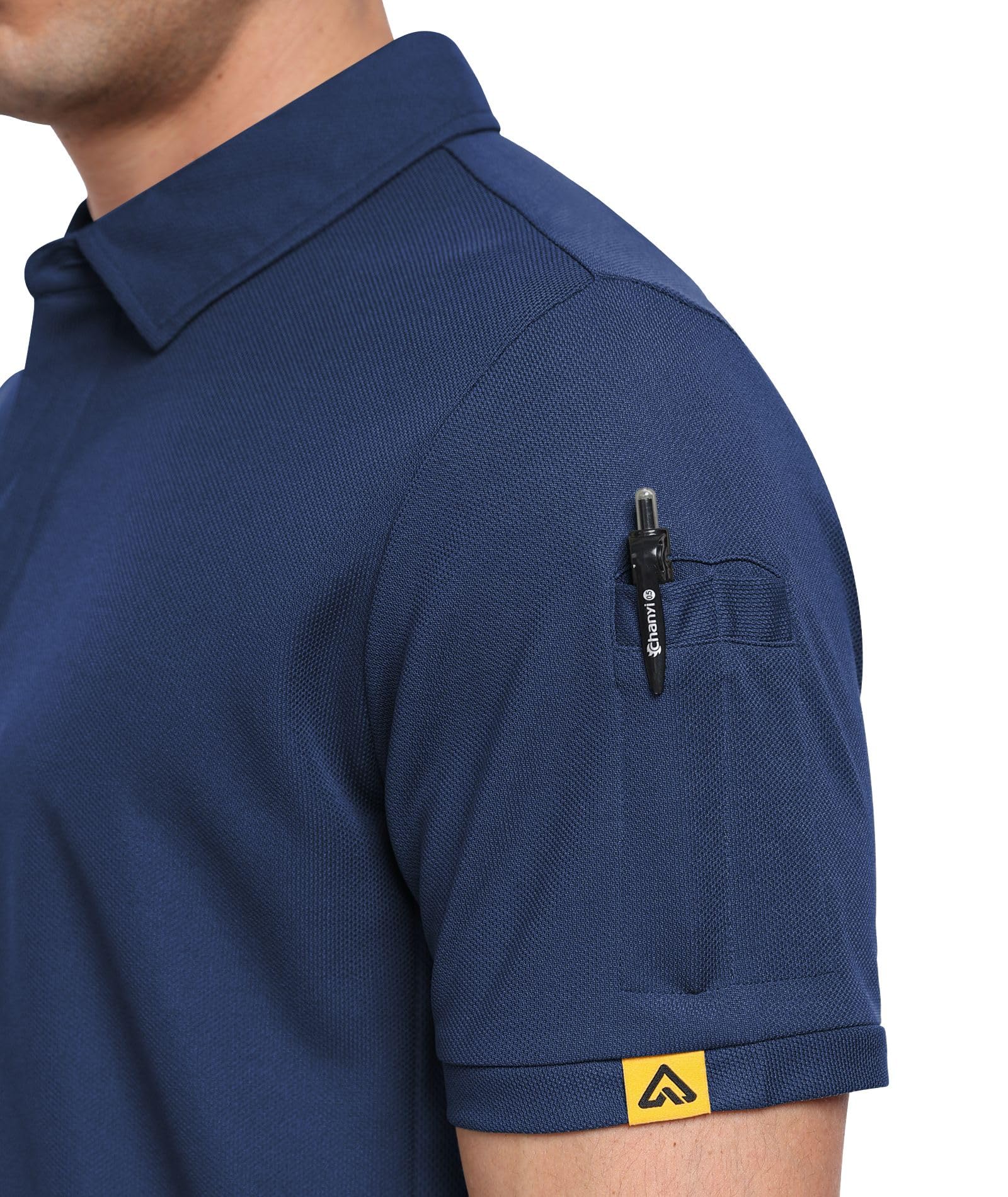 Polo Uomo Manica Corta, Maglietta Polo Uomo, Traspirante Polo T Shirt da Lavoro Uomo, Magliette Maniche Corte Uomo per attività All'aperto