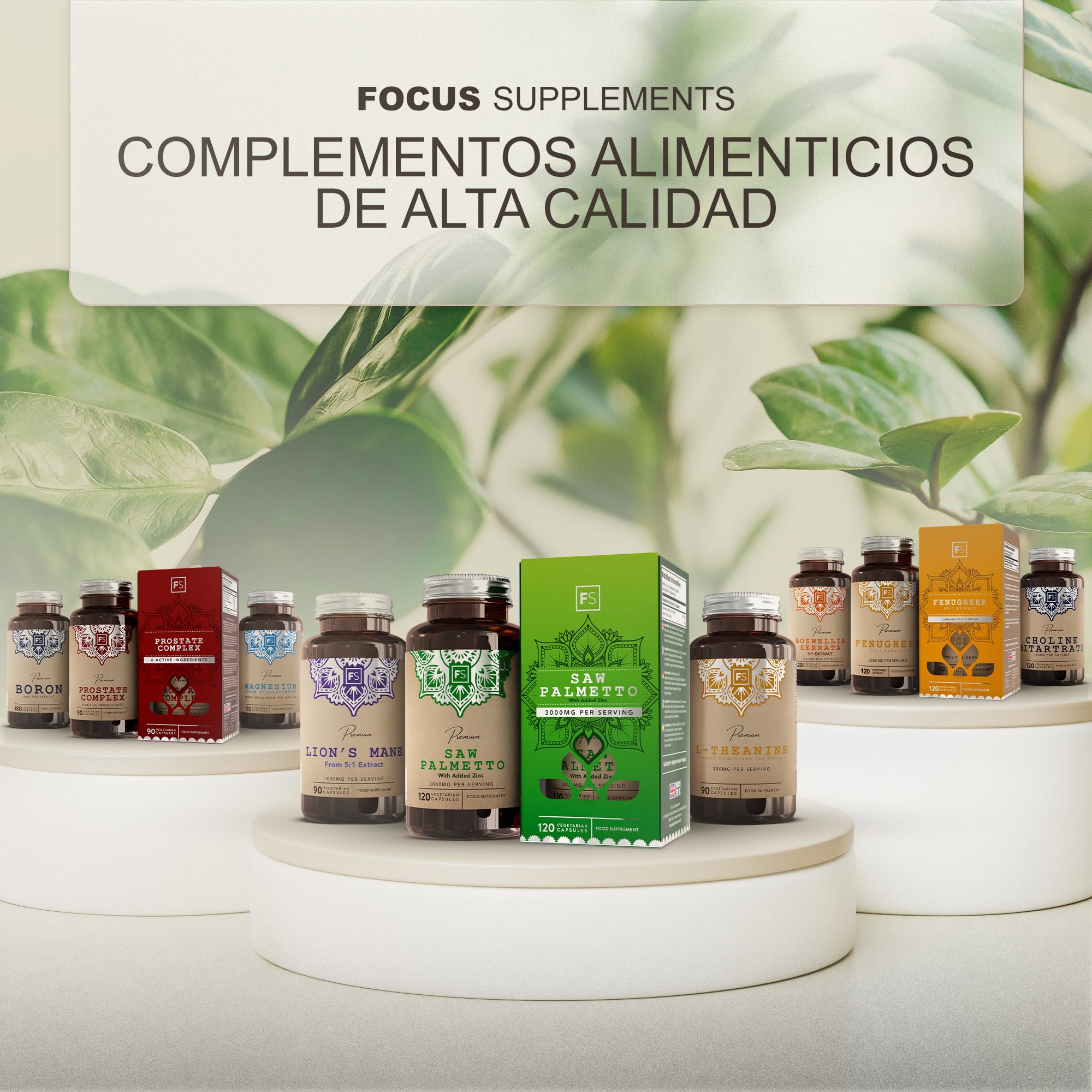FS Melena de Leon | 180 Lions Mane Capsules | Melena de León Capsulas | 1000mg de Hongos Lion's Mane de Alta Potencia por Porción | Sin OGM, Gluten, Lácteos y Alérgenos | Fabricado en el RU