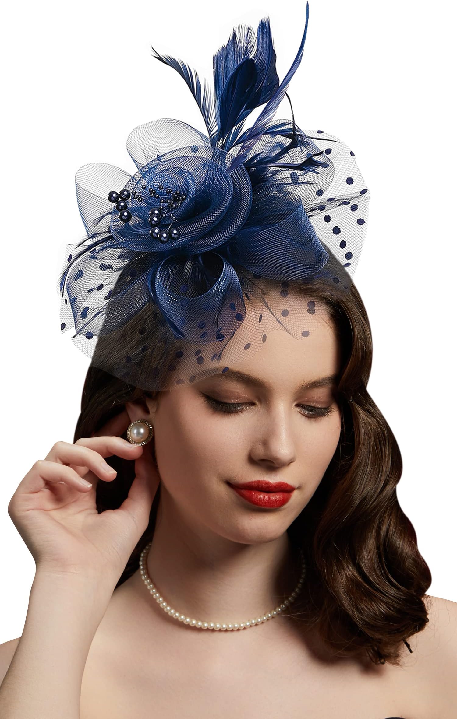 Cizoe Fascinators Hat for Women Flower Cocktail Tea Party Derby Kentucky Wedding Headwear Top Hat
