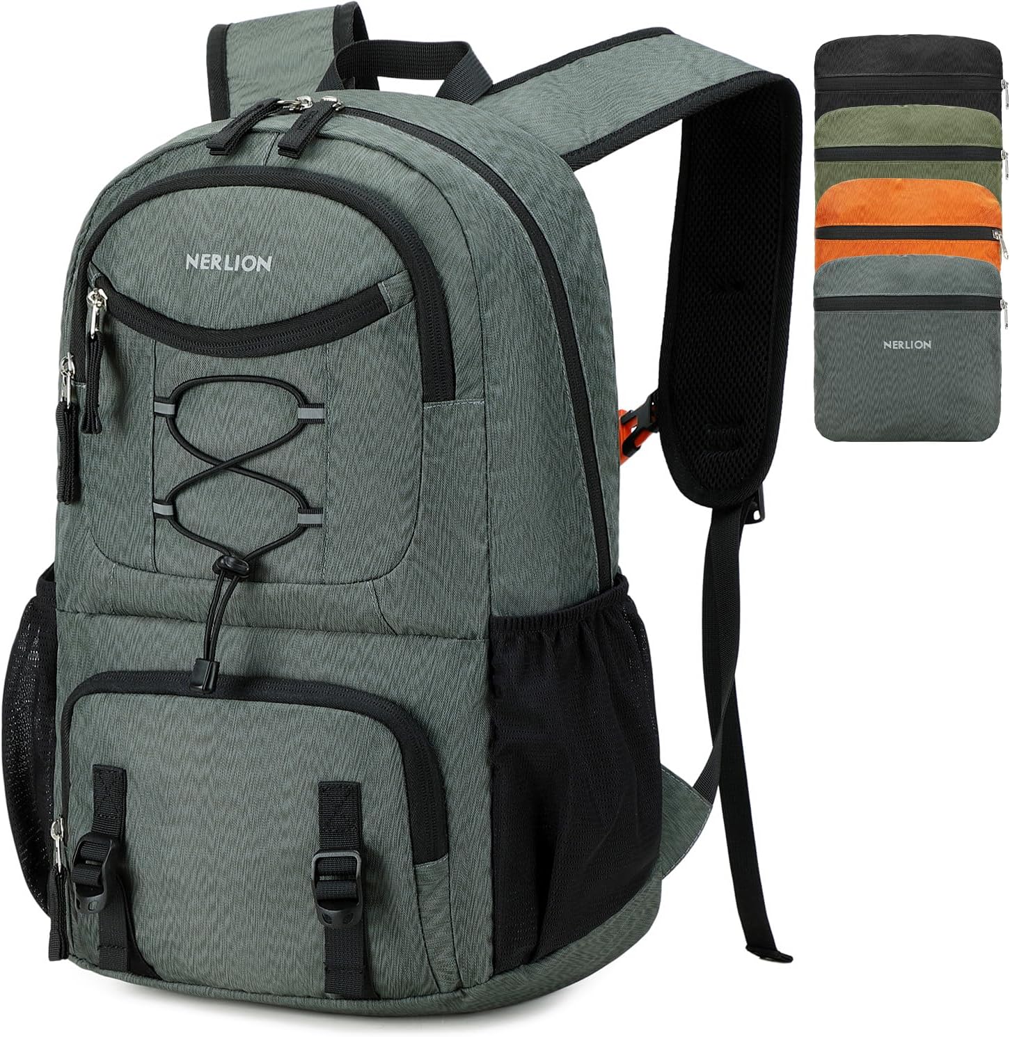 Mochila Senderismo 35L Plegable Ligera Impermeable