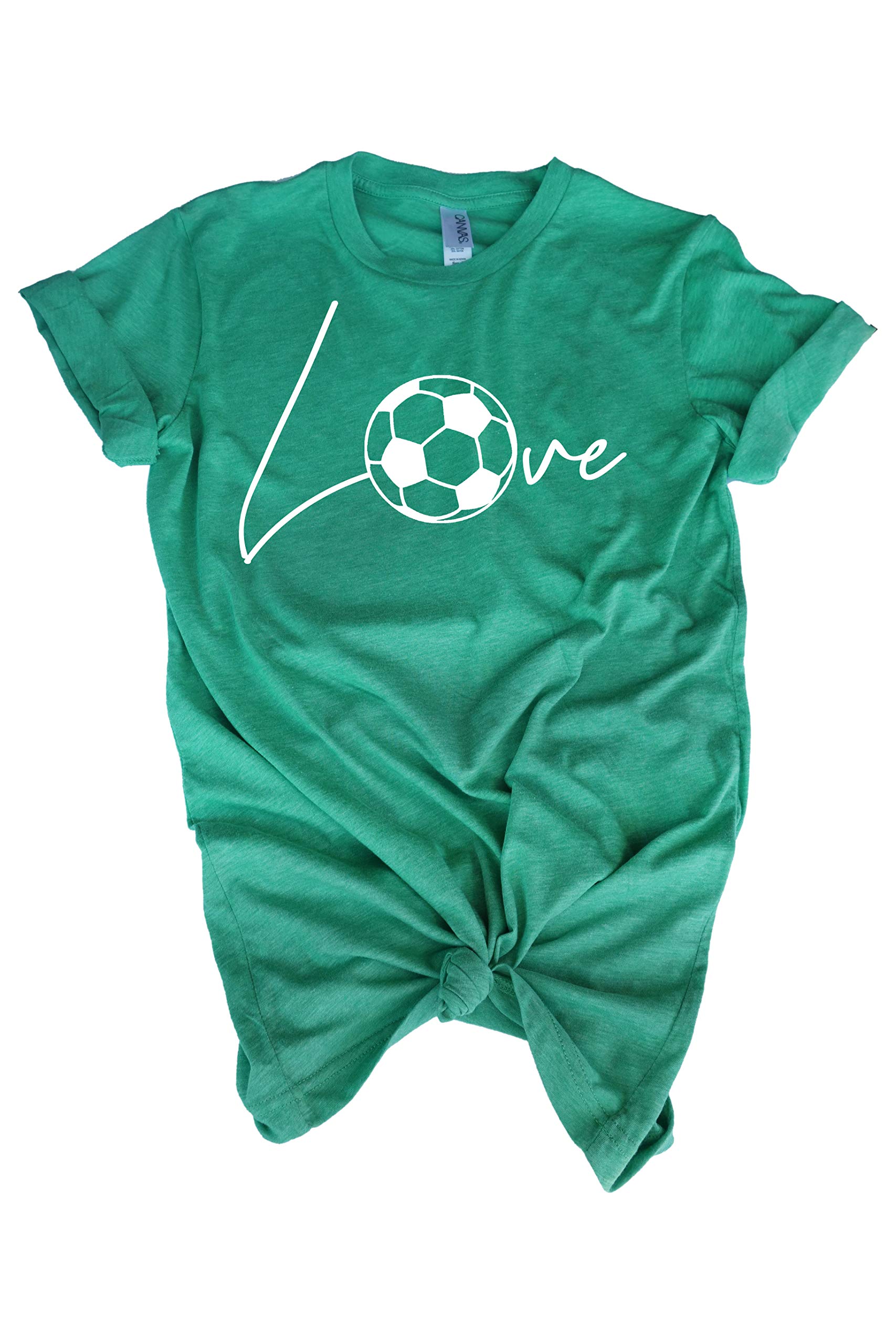 Soccer Tee Shirt - Love Soccer Ball - Gift t-Shirt for Teen Girl Soccer Player